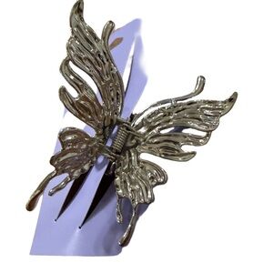 Claire's Silver Butterfly Hair Clip